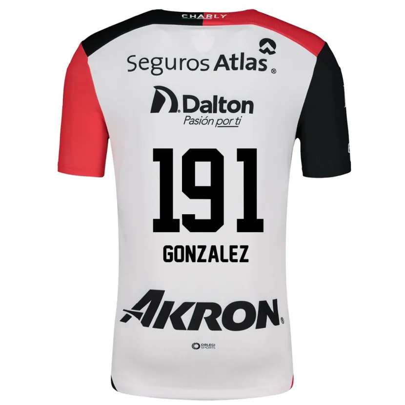 Danxen Homem Camisola Juan González #191 Branco Vermelho Preto Alternativa 2024/25 Camisa Brasil