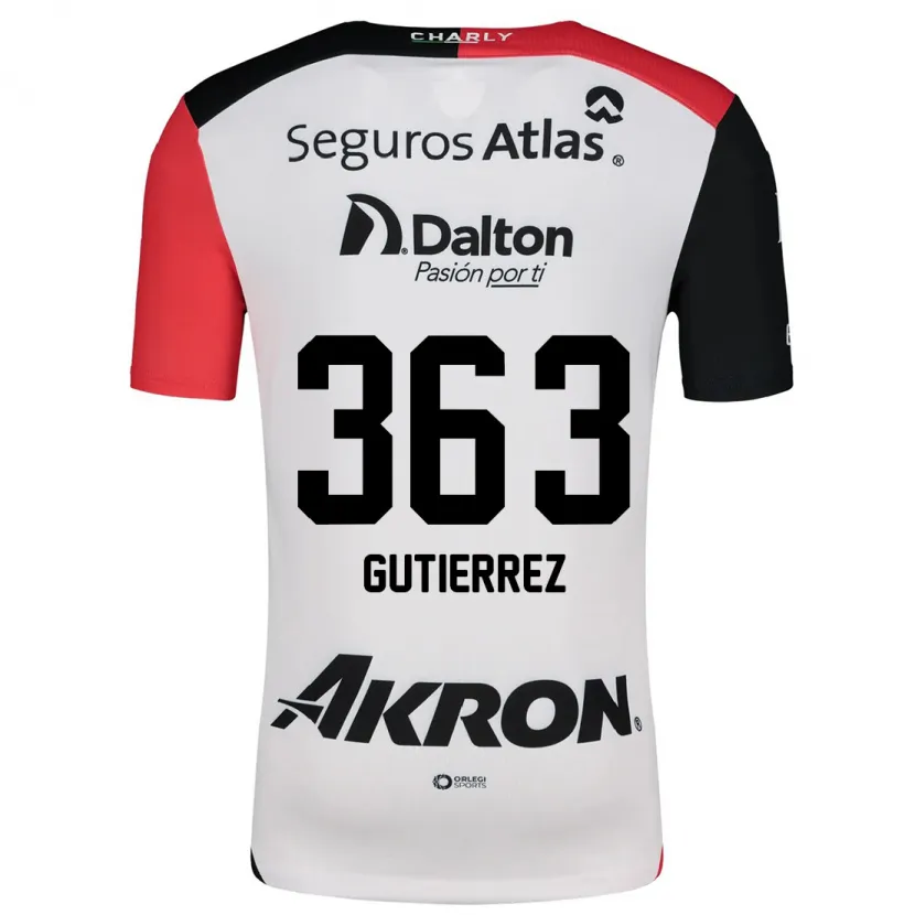 Danxen Homem Camisola Orlando Gutiérrez #363 Branco Vermelho Preto Alternativa 2024/25 Camisa Brasil