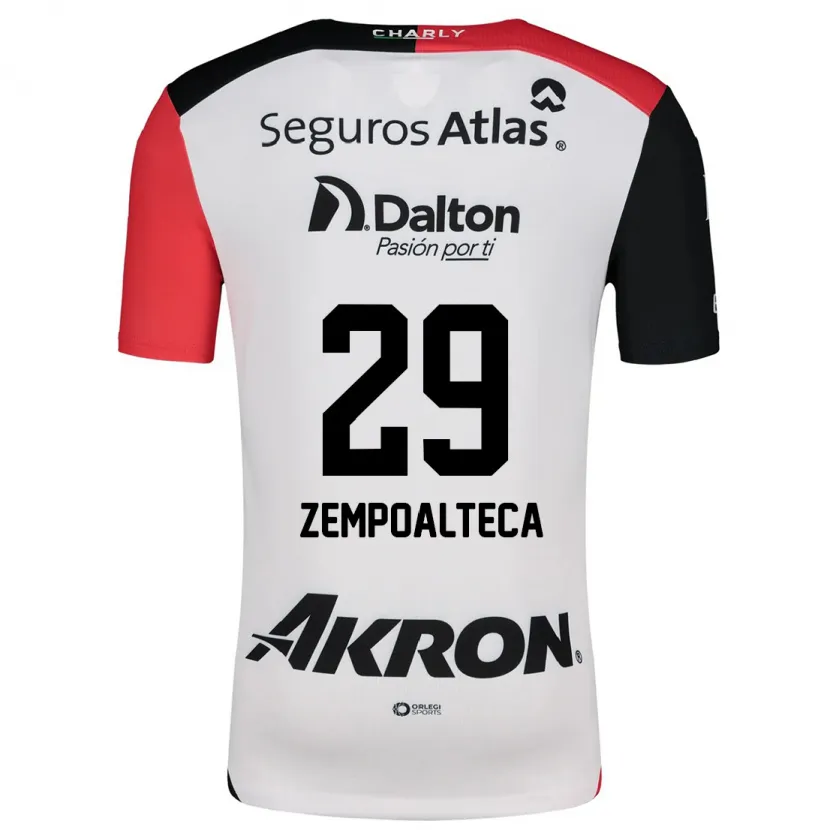 Danxen Homem Camisola Karla Zempoalteca #29 Branco Vermelho Preto Alternativa 2024/25 Camisa Brasil