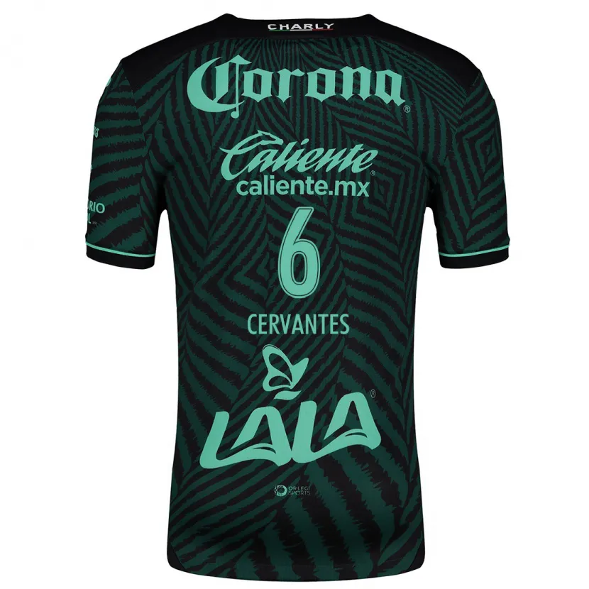 Danxen Homem Camisola Alan Cervantes #6 Preto Verde Alternativa 2024/25 Camisa Brasil