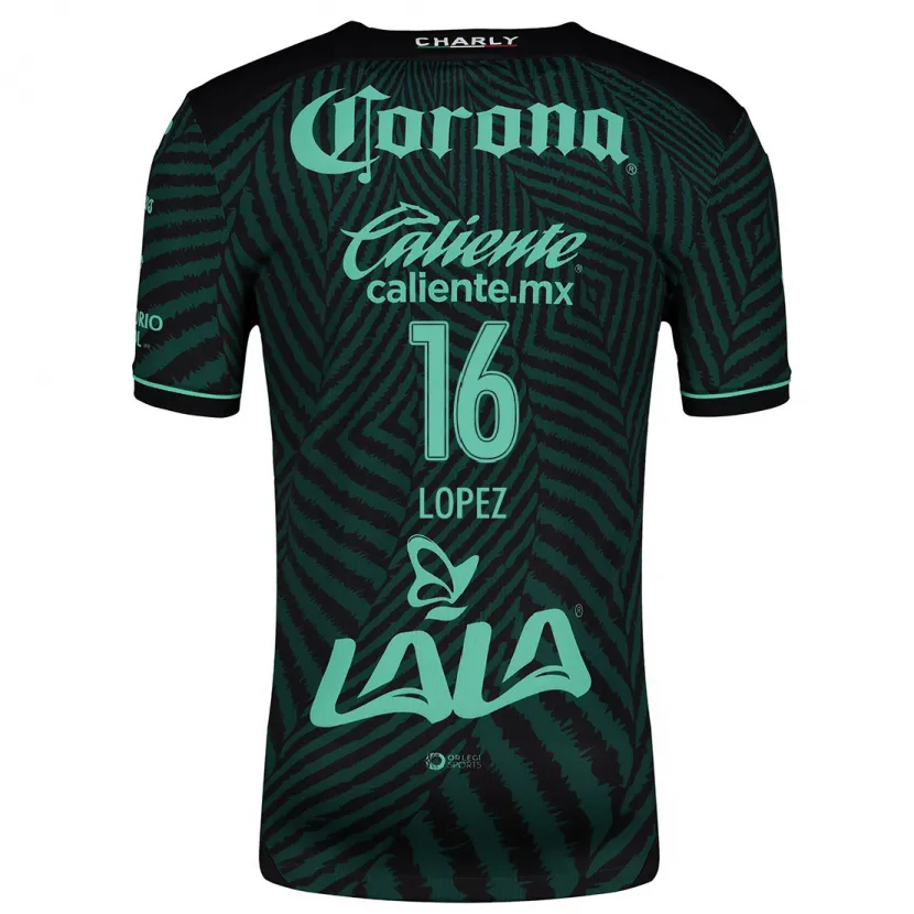 Danxen Homem Camisola Aldo López #16 Preto Verde Alternativa 2024/25 Camisa Brasil