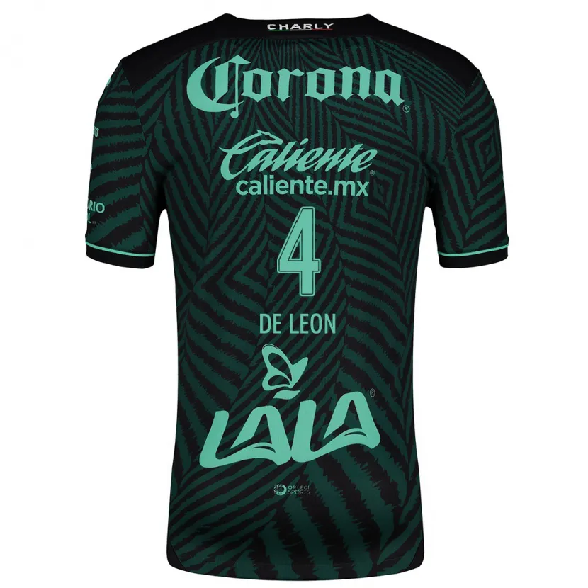 Danxen Homem Camisola Lourdes De León #4 Preto Verde Alternativa 2024/25 Camisa Brasil