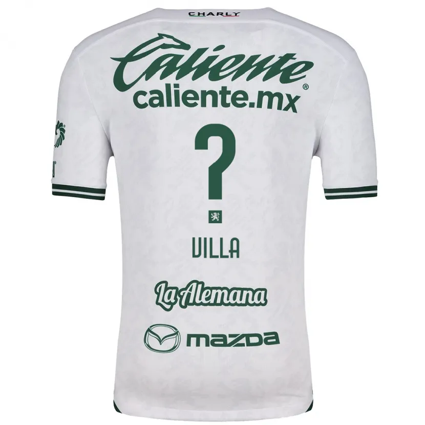 Danxen Homem Camisola Óscar Villa #0 Branco Verde Alternativa 2024/25 Camisa Brasil
