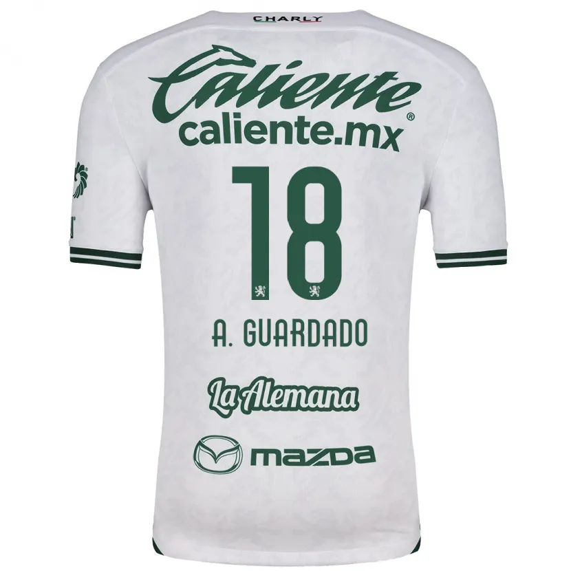 Danxen Homem Camisola Andrés Guardado #18 Branco Verde Alternativa 2024/25 Camisa Brasil