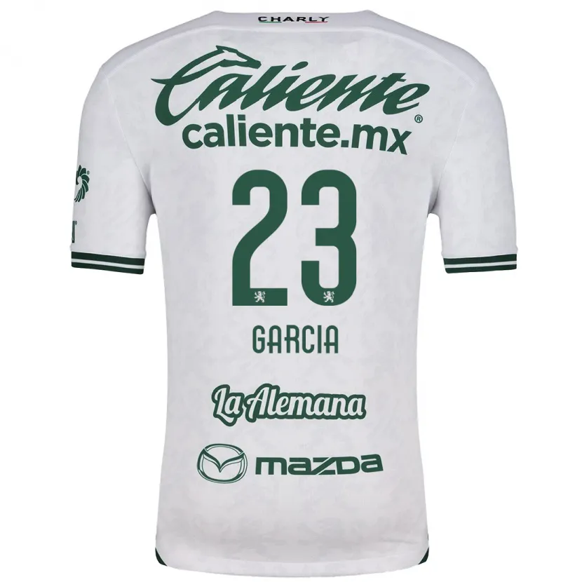 Danxen Homem Camisola Óscar García #23 Branco Verde Alternativa 2024/25 Camisa Brasil