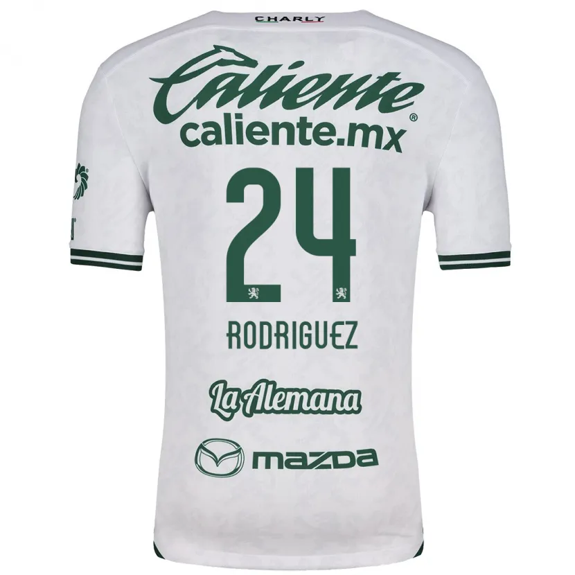 Danxen Homem Camisola Osvaldo Rodríguez #24 Branco Verde Alternativa 2024/25 Camisa Brasil
