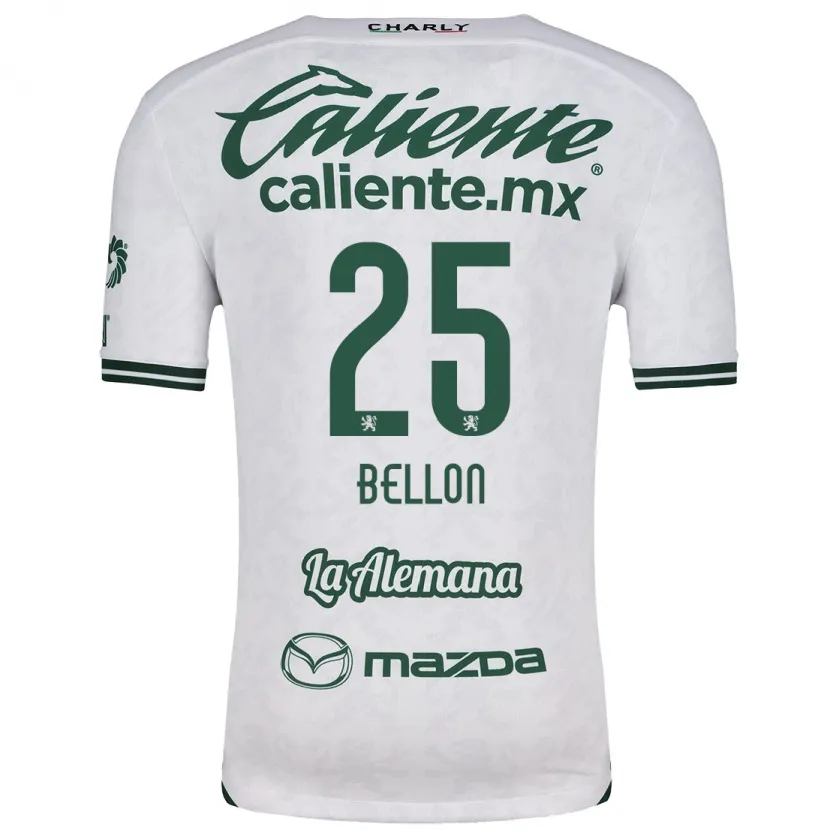 Danxen Homem Camisola Paul Bellón #25 Branco Verde Alternativa 2024/25 Camisa Brasil