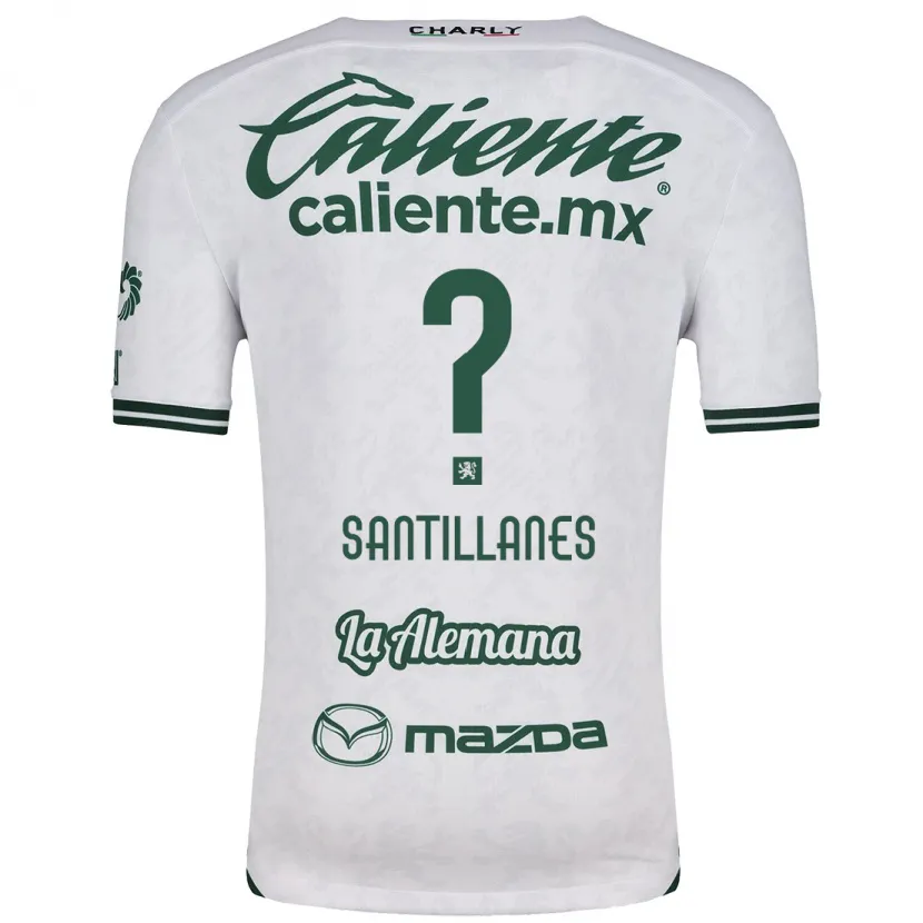 Danxen Homem Camisola Antonio Santillanes #0 Branco Verde Alternativa 2024/25 Camisa Brasil