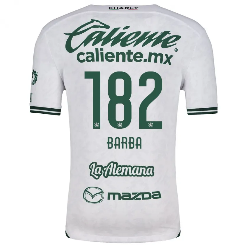 Danxen Homem Camisola Austin Barba #182 Branco Verde Alternativa 2024/25 Camisa Brasil