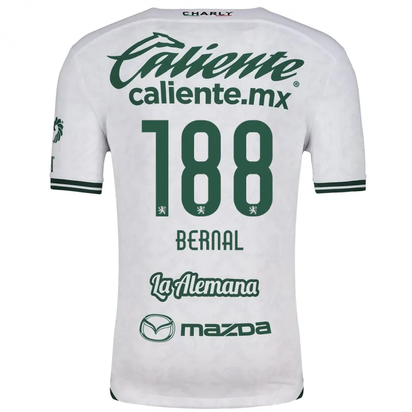 Danxen Homem Camisola Juan Bernal #188 Branco Verde Alternativa 2024/25 Camisa Brasil