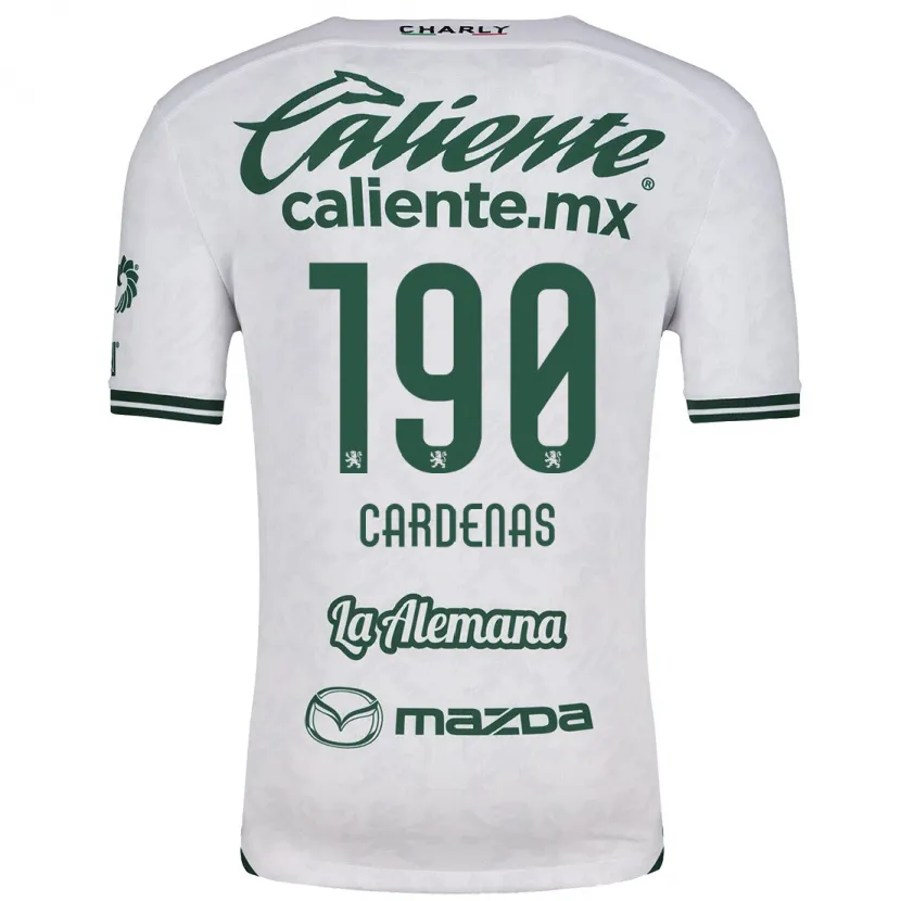 Danxen Homem Camisola Emilio Cárdenas #190 Branco Verde Alternativa 2024/25 Camisa Brasil