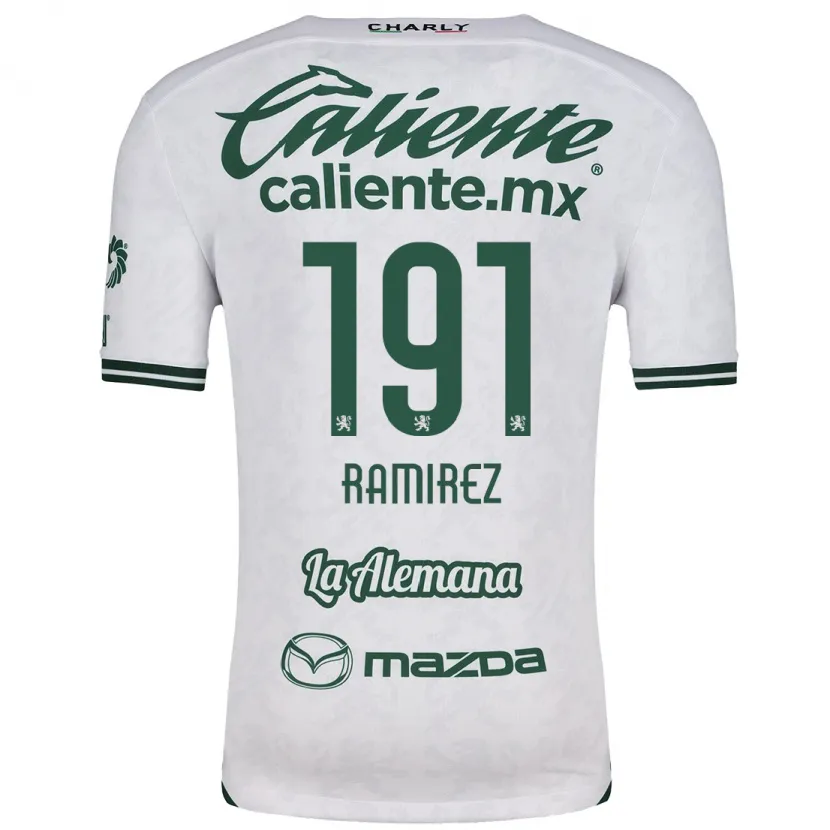 Danxen Homem Camisola Ian Ramírez #191 Branco Verde Alternativa 2024/25 Camisa Brasil