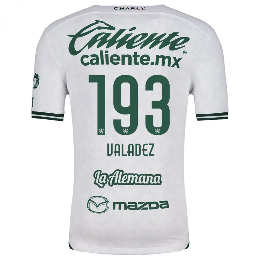 Danxen Homem Camisola Luis Valadez #193 Branco Verde Alternativa 2024/25 Camisa Brasil