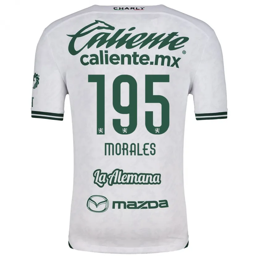 Danxen Homem Camisola Daniel Morales #195 Branco Verde Alternativa 2024/25 Camisa Brasil
