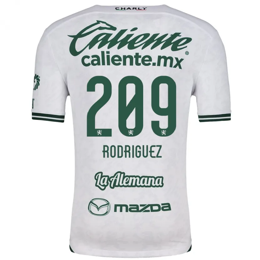 Danxen Homem Camisola Víctor Rodríguez #209 Branco Verde Alternativa 2024/25 Camisa Brasil