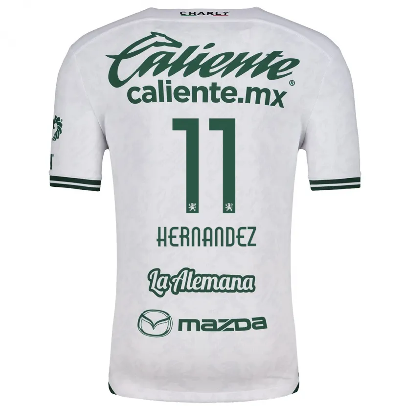 Danxen Homem Camisola Elías Hernández #11 Branco Verde Alternativa 2024/25 Camisa Brasil