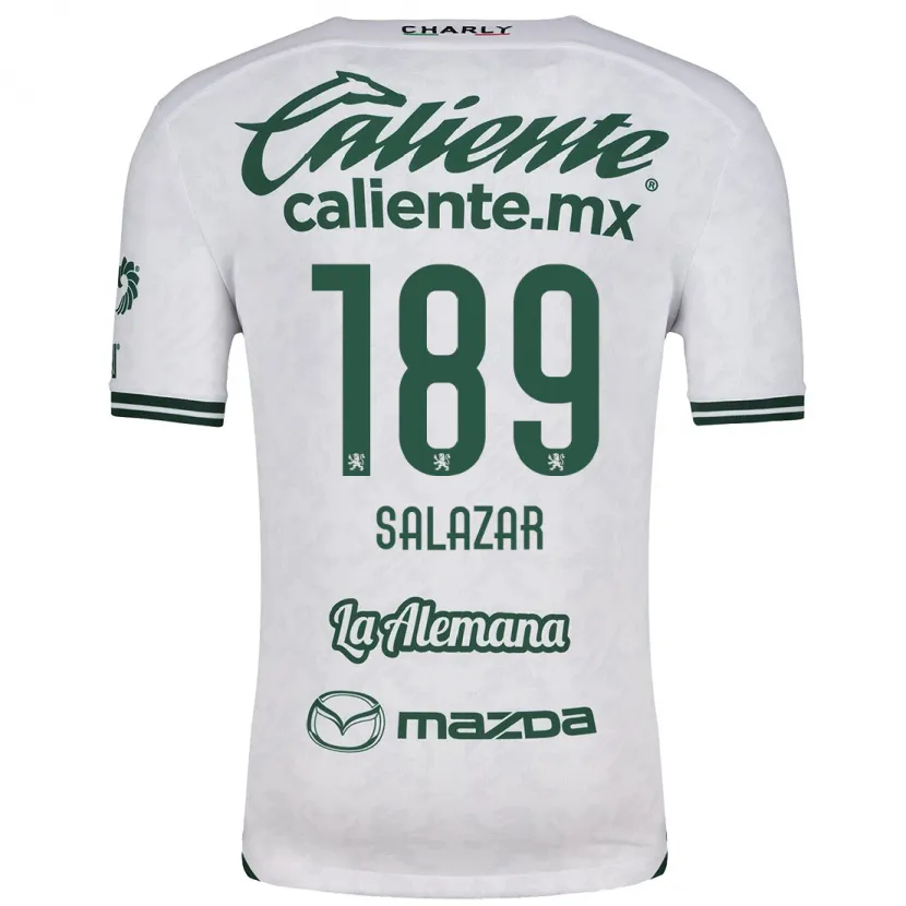 Danxen Homem Camisola José Salazar #189 Branco Verde Alternativa 2024/25 Camisa Brasil