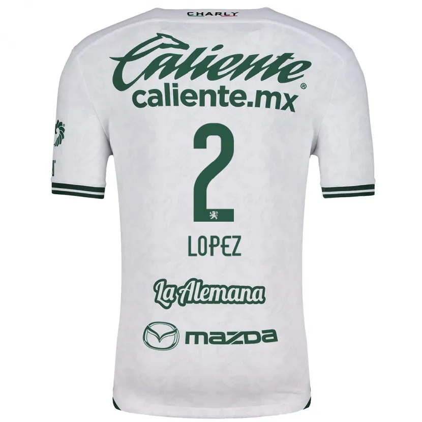 Danxen Homem Camisola Vanessa López #2 Branco Verde Alternativa 2024/25 Camisa Brasil