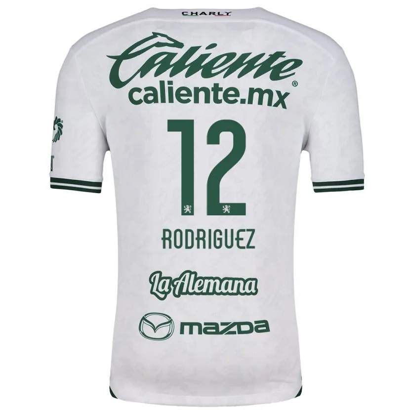Danxen Homem Camisola Lixy Rodríguez #12 Branco Verde Alternativa 2024/25 Camisa Brasil