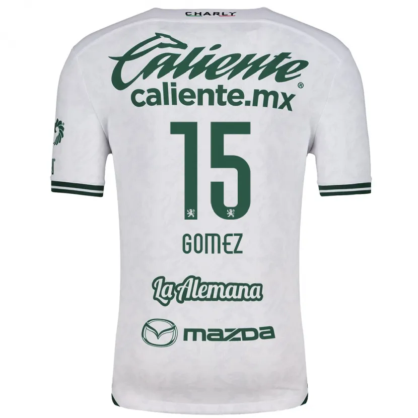 Danxen Homem Camisola Paulina Gómez #15 Branco Verde Alternativa 2024/25 Camisa Brasil