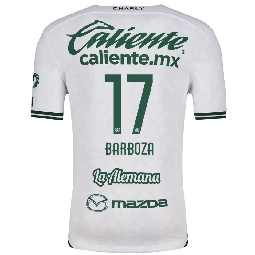 Danxen Homem Camisola Marypaz Barboza #17 Branco Verde Alternativa 2024/25 Camisa Brasil