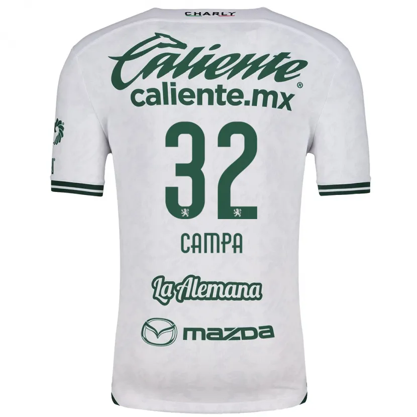 Danxen Homem Camisola Ana Campa #32 Branco Verde Alternativa 2024/25 Camisa Brasil