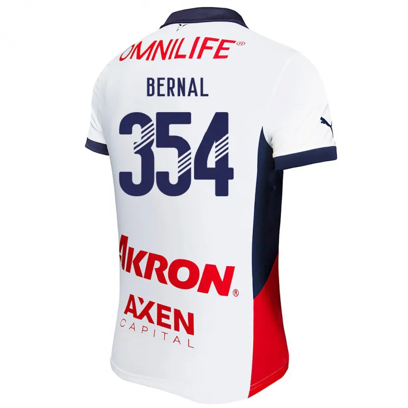 Danxen Homem Camisola Carlos Bernal #354 Branco Vermelho Azul Alternativa 2024/25 Camisa Brasil