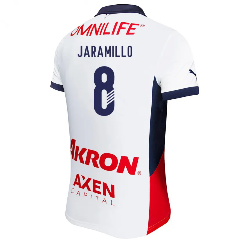 Danxen Homem Camisola Carolina Jaramillo #8 Branco Vermelho Azul Alternativa 2024/25 Camisa Brasil