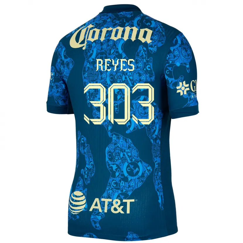 Danxen Homem Camisola Diego Reyes #303 Azul Amarelo Alternativa 2024/25 Camisa Brasil