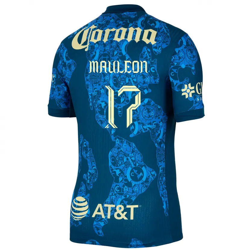 Danxen Homem Camisola Natalia Mauleon #17 Azul Amarelo Alternativa 2024/25 Camisa Brasil