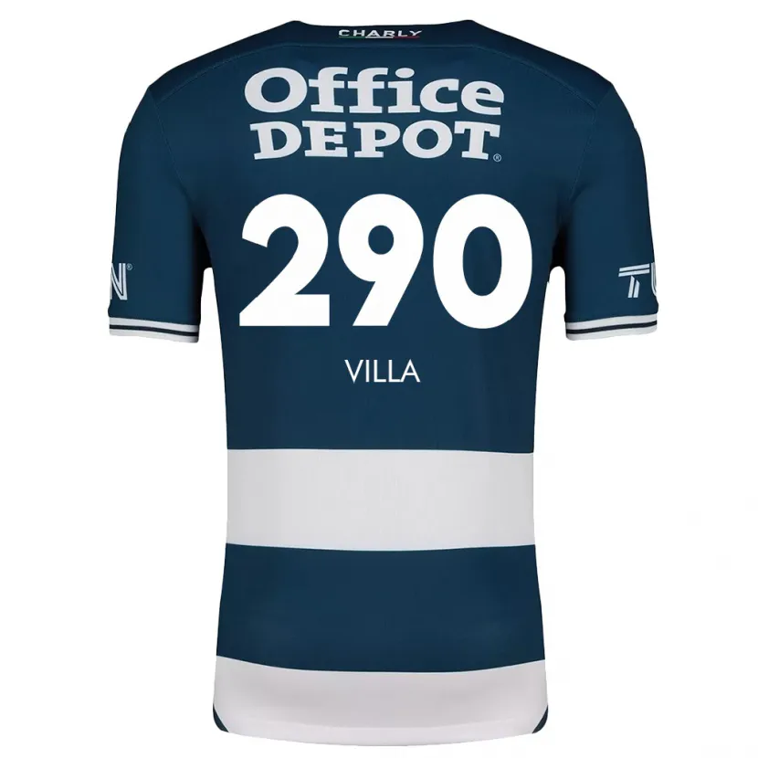 Danxen Mulher Camisola Adrián Villa #290 Branco Azulado Principal 2024/25 Camisa Brasil