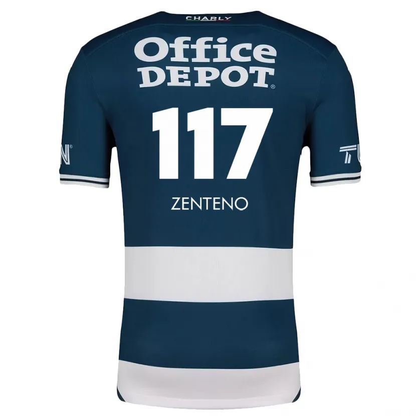 Danxen Mulher Camisola Gustavo Zenteno #117 Branco Azulado Principal 2024/25 Camisa Brasil