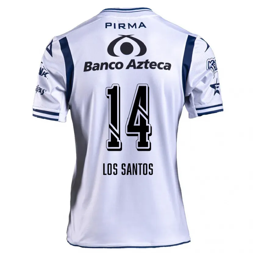 Danxen Mulher Camisola Lucas De Los Santos #14 Branco Azul Marinho Principal 2024/25 Camisa Brasil