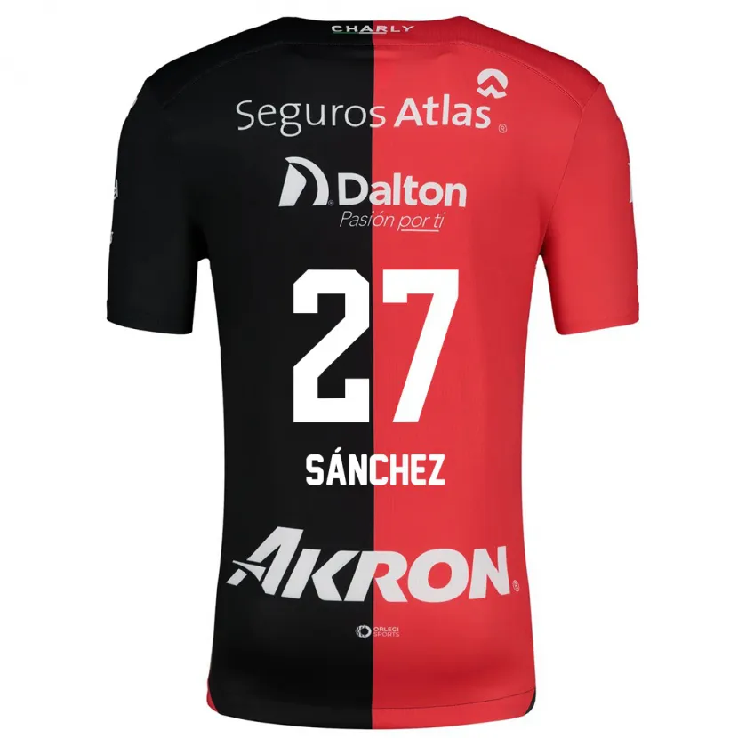 Danxen Mulher Camisola Antonio Sánchez #27 Vermelho Preto Principal 2024/25 Camisa Brasil