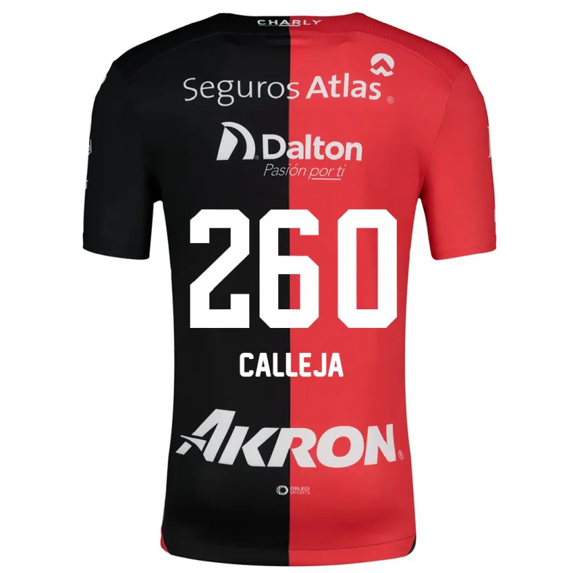 Danxen Mulher Camisola Diego Calleja #260 Vermelho Preto Principal 2024/25 Camisa Brasil