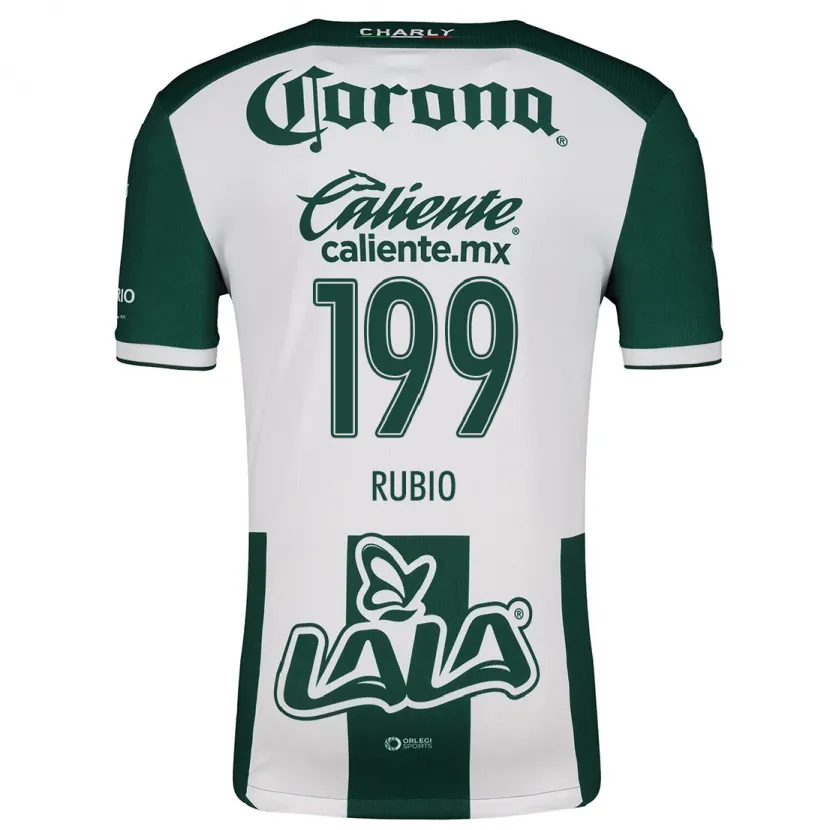 Danxen Mulher Camisola Ronaldo Rubio #199 Verde Branco Principal 2024/25 Camisa Brasil
