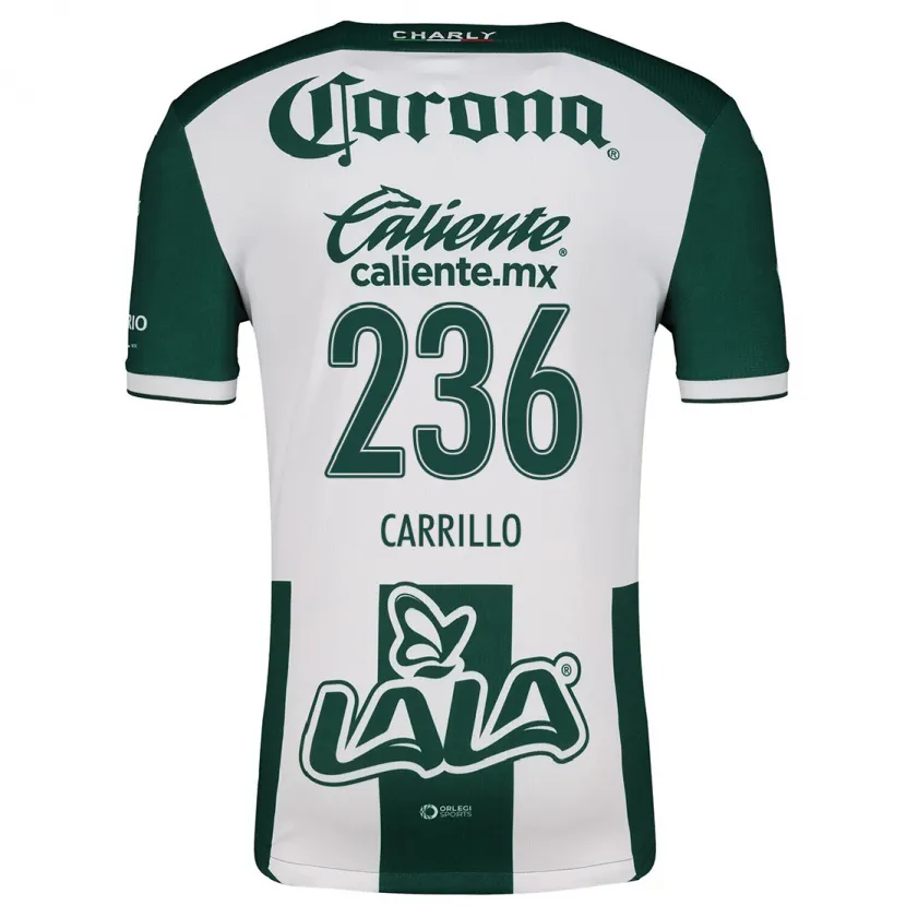 Danxen Mulher Camisola Fernando Carrillo #236 Verde Branco Principal 2024/25 Camisa Brasil