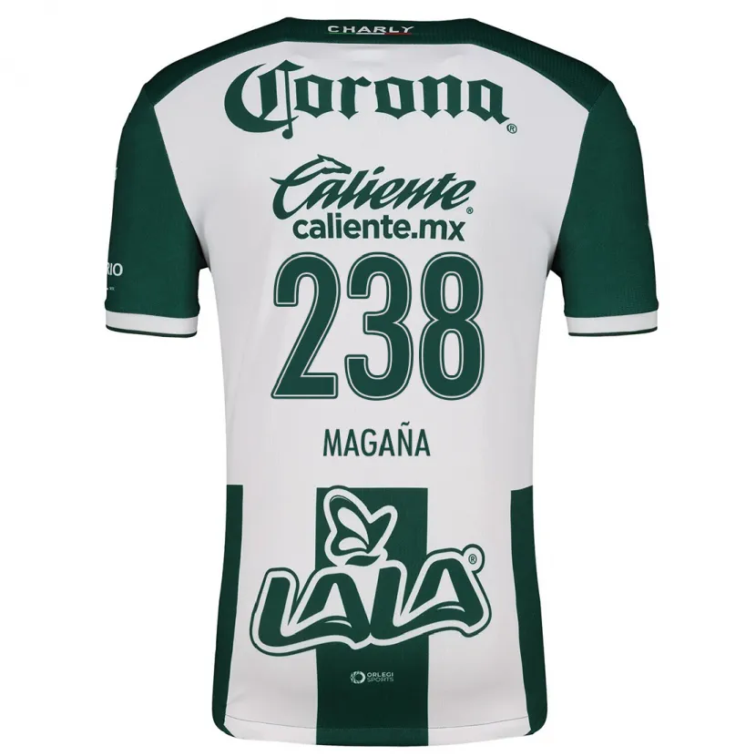 Danxen Mulher Camisola Emilio Magaña #238 Verde Branco Principal 2024/25 Camisa Brasil
