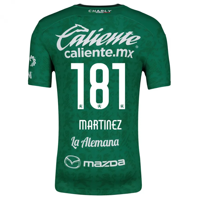 Danxen Mulher Camisola Irving Martínez #181 Verde Branco Principal 2024/25 Camisa Brasil