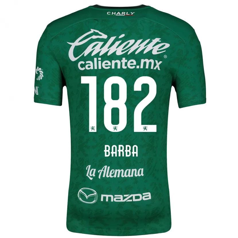 Danxen Mulher Camisola Austin Barba #182 Verde Branco Principal 2024/25 Camisa Brasil