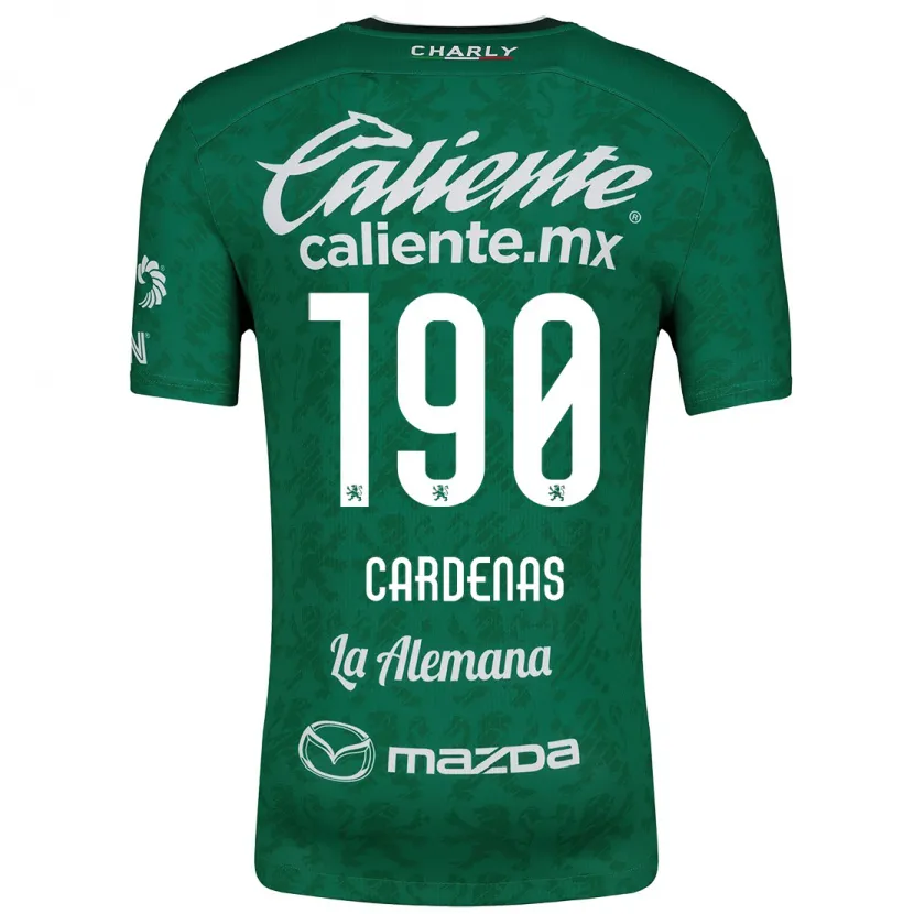 Danxen Mulher Camisola Emilio Cárdenas #190 Verde Branco Principal 2024/25 Camisa Brasil