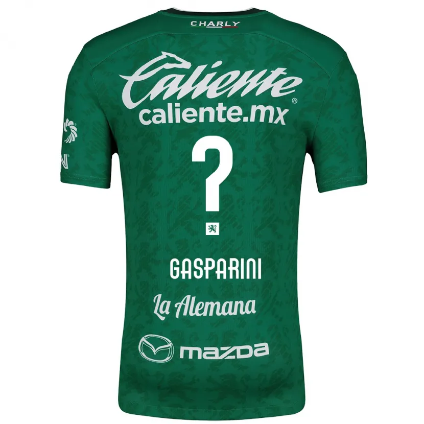 Danxen Mulher Camisola Joaquín Gasparini #0 Verde Branco Principal 2024/25 Camisa Brasil