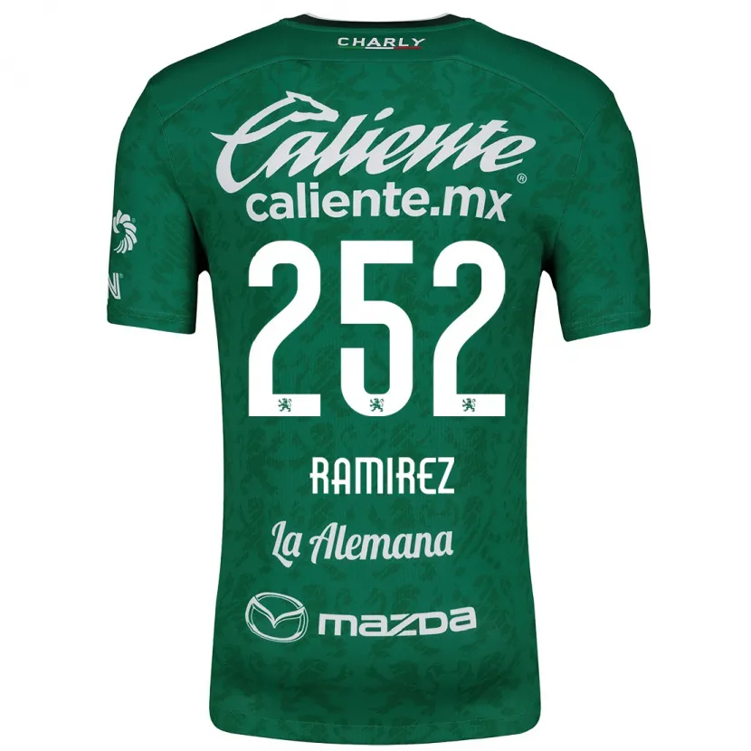 Danxen Mulher Camisola Luis Ramírez #252 Verde Branco Principal 2024/25 Camisa Brasil