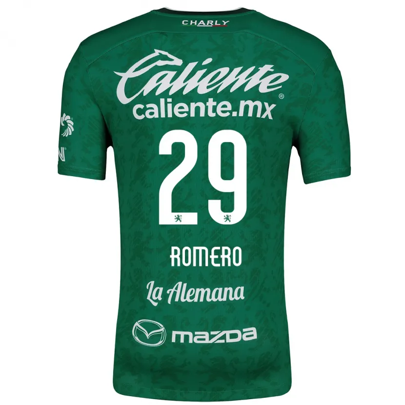 Danxen Mulher Camisola Lucas Romero #29 Verde Branco Principal 2024/25 Camisa Brasil