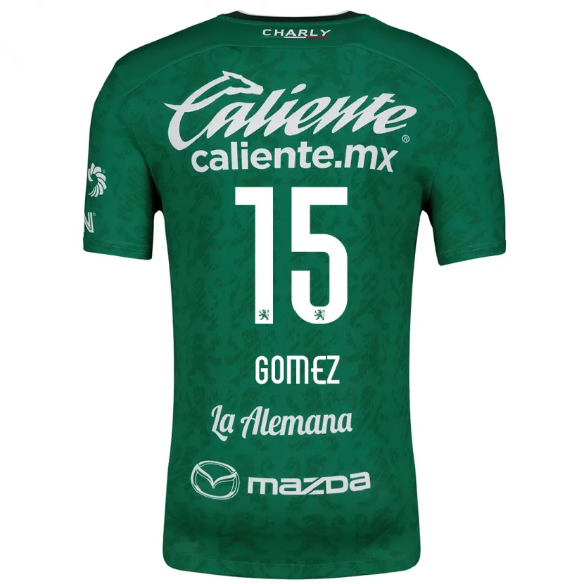 Danxen Mulher Camisola Paulina Gómez #15 Verde Branco Principal 2024/25 Camisa Brasil