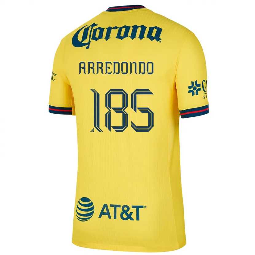Danxen Mulher Camisola Aarón Arredondo #185 Amarelo Azul Principal 2024/25 Camisa Brasil