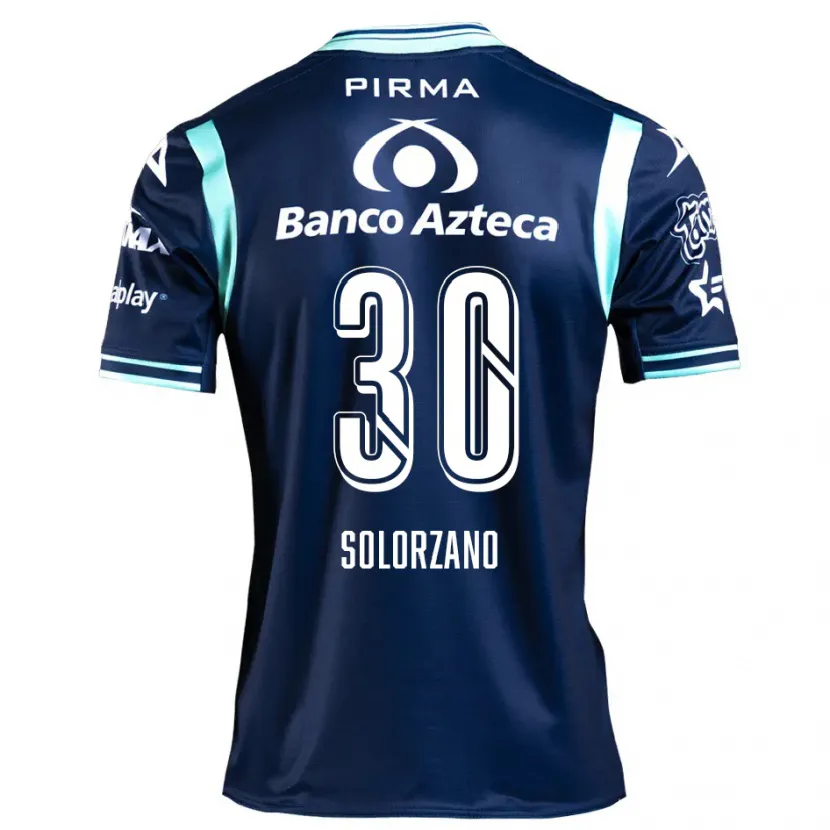 Danxen Mulher Camisola Aisha Solórzano #30 Azul-Marinho Alternativa 2024/25 Camisa Brasil
