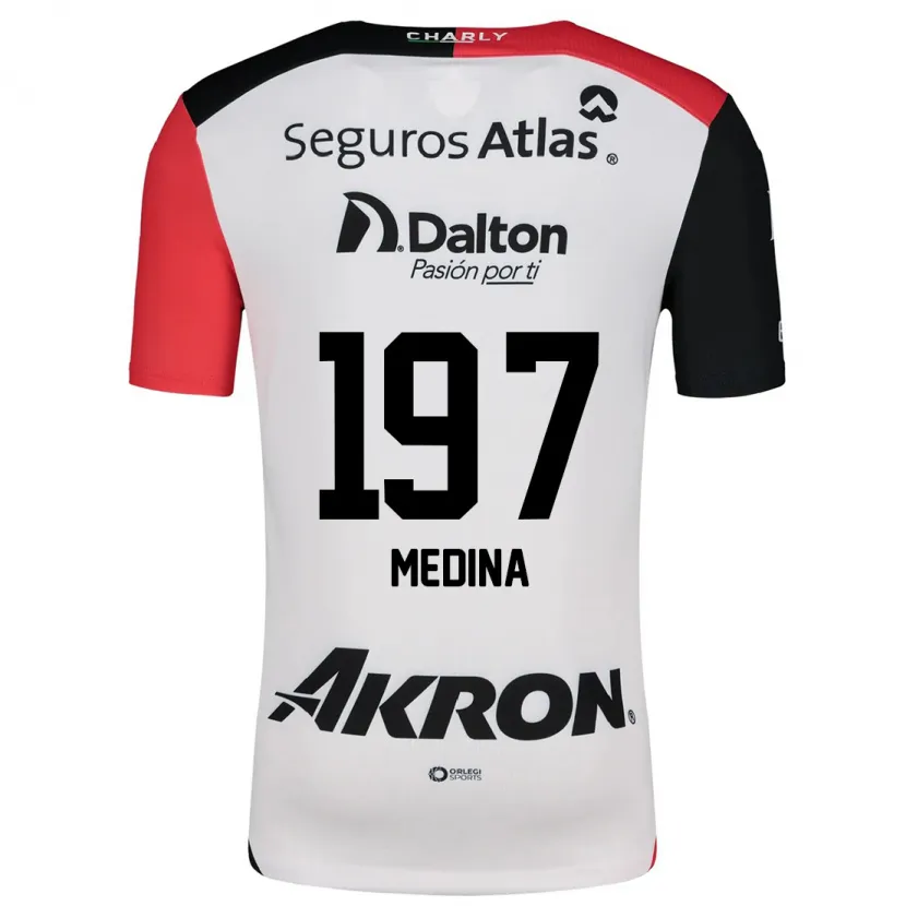 Danxen Mulher Camisola Héctor Medina #197 Branco Vermelho Preto Alternativa 2024/25 Camisa Brasil