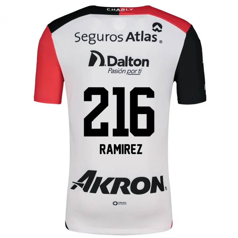 Danxen Mulher Camisola Paulo Ramírez #216 Branco Vermelho Preto Alternativa 2024/25 Camisa Brasil
