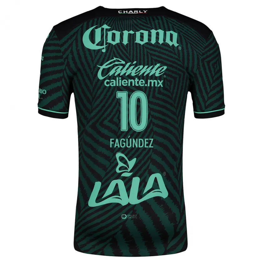 Danxen Mulher Camisola Franco Fagúndez #10 Preto Verde Alternativa 2024/25 Camisa Brasil